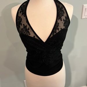 WHBM Lace Halter Top